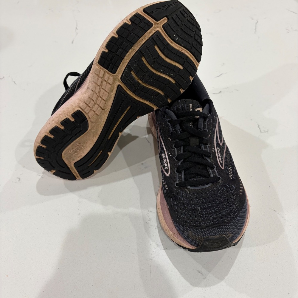 Brooks Glycerin 19 Womens Running Shoes Black Rose Gold 1203431B074 Size 7